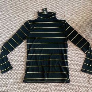 Black & Yellow Stripe Turtleneck